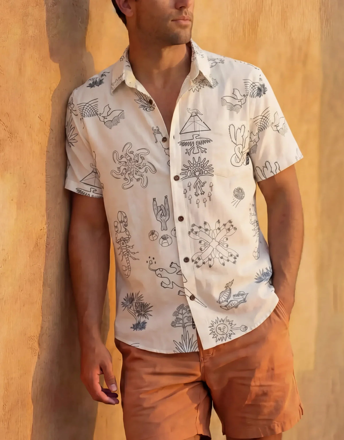 Desert Martians - Gray Vagabond Button Up
