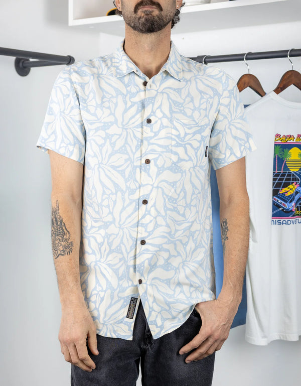 Leaf Me Blue - Nighthawk Button Up