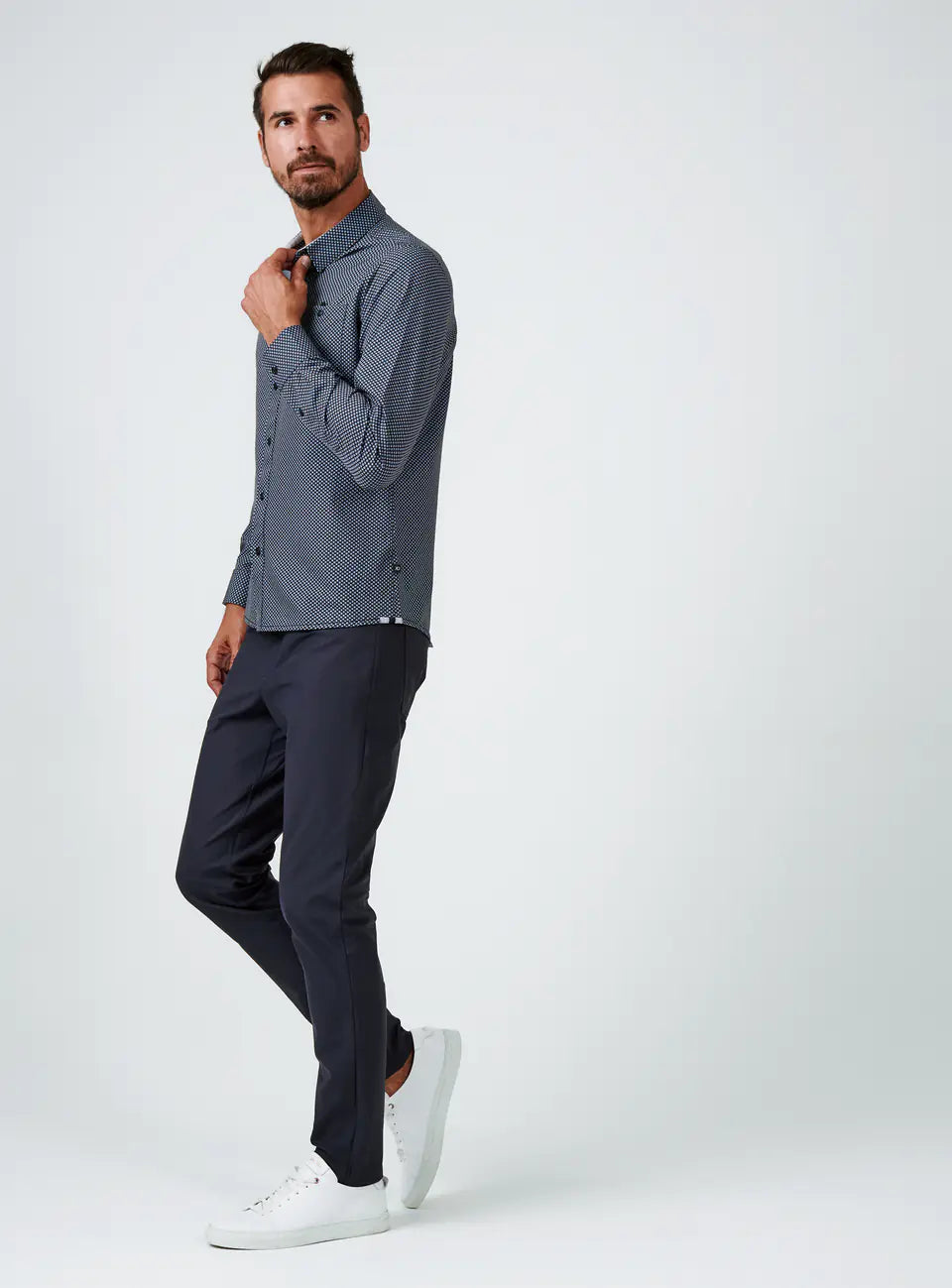 Infinity 7-Pocket Pant-Charcoal - 7 D