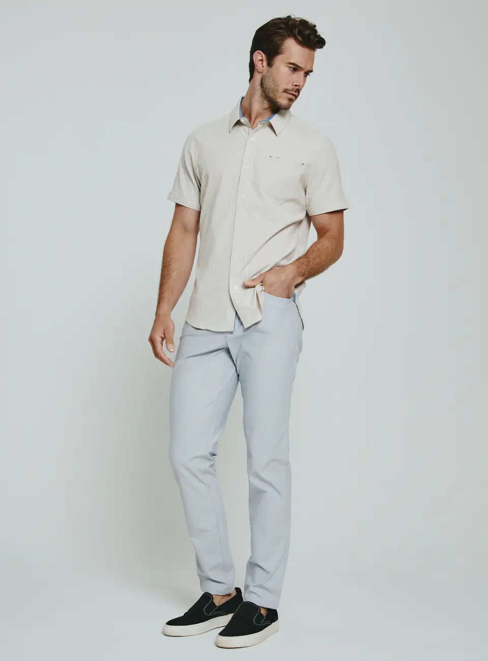 Infinity 7-Pocket Pant-Fog - 7 Diamonds