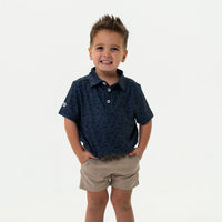 Youth Perf. Polo - Stars and Stripes - Navy