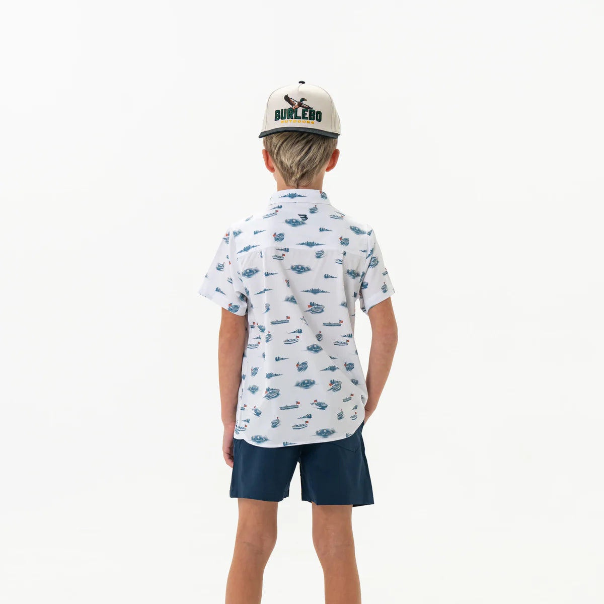 Youth Perf. Button Up - Lake Weekend