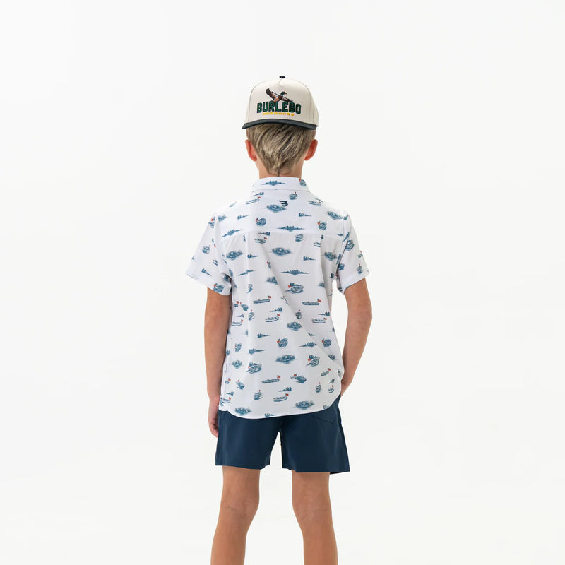 Youth Perf. Button Up - Lake Weekend