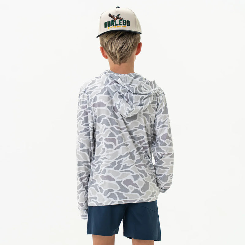 Youth Perf. Hoodie - White Camo