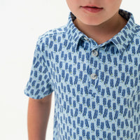 Youth Perf. Polo - Bluebonnets