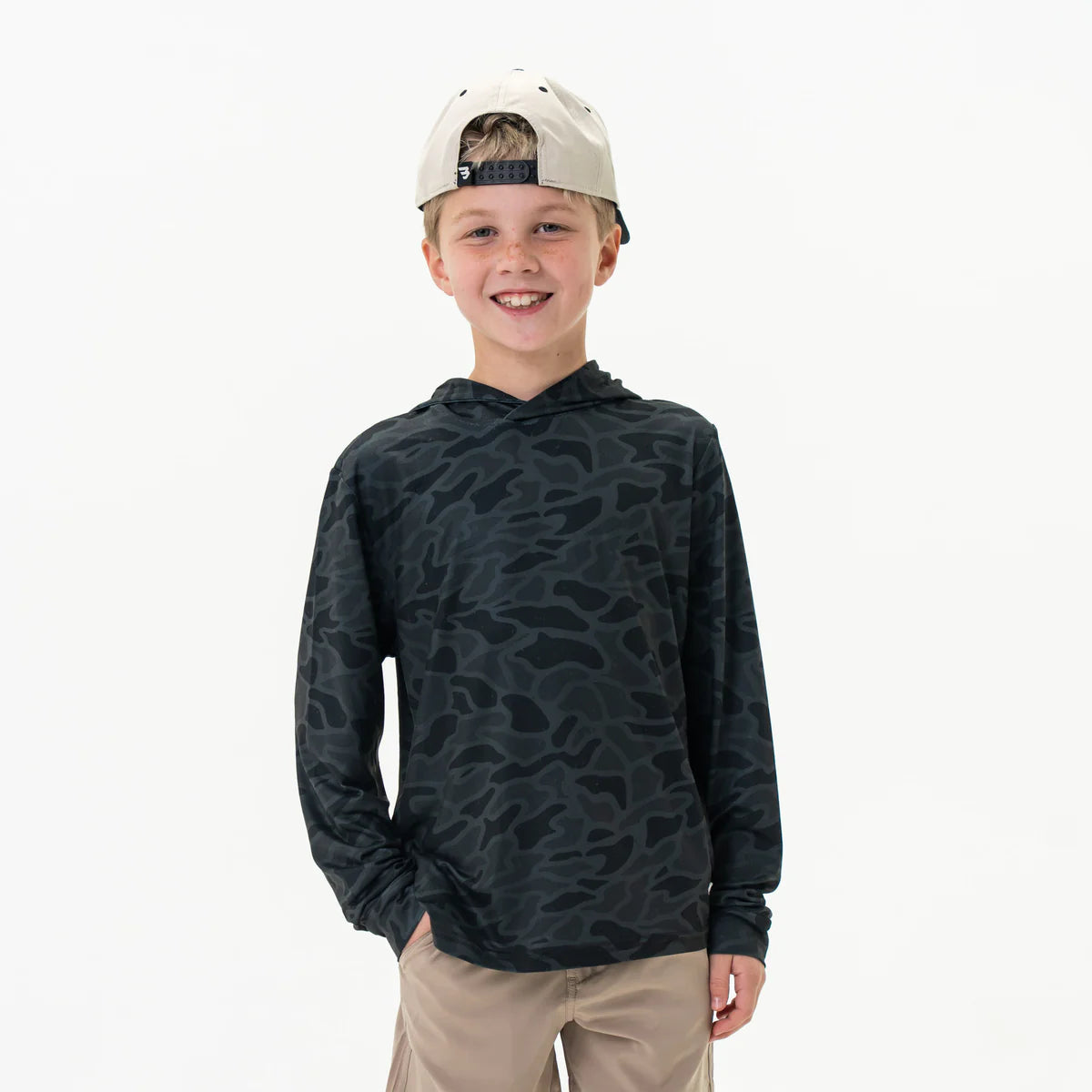 Youth Perf. Hoodie - Black Camo