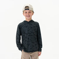 Youth Perf. Hoodie - Black Camo