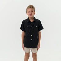 Youth Perf. Western Shirt - Black