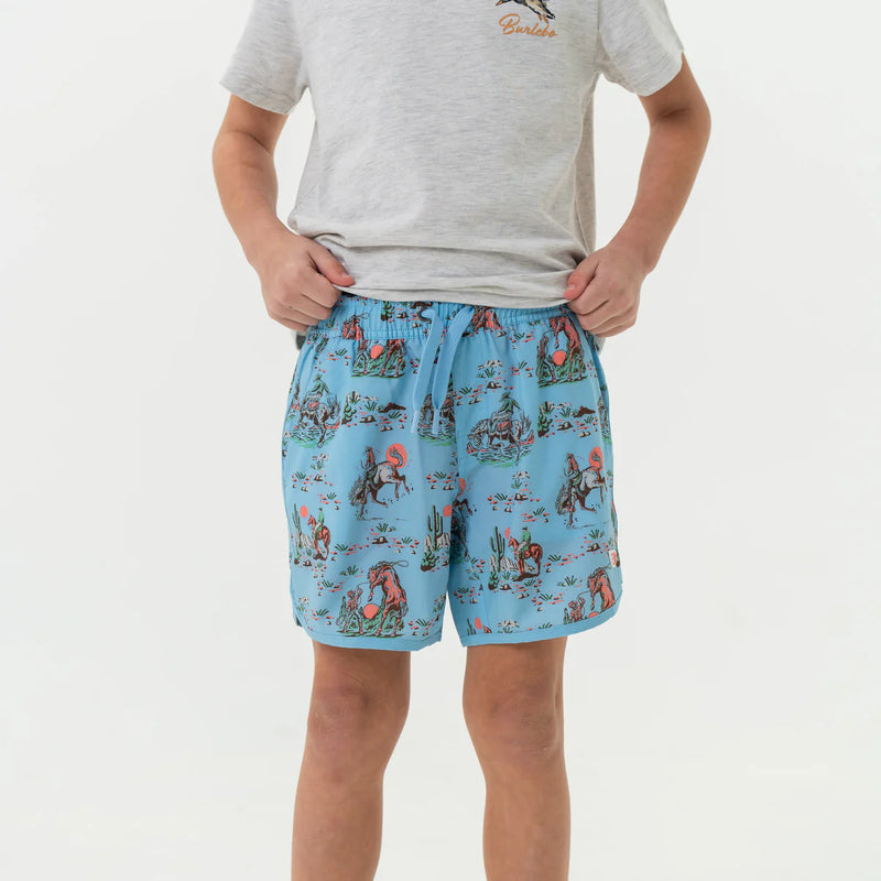 Youth Swim Trunks - Cowboy Up