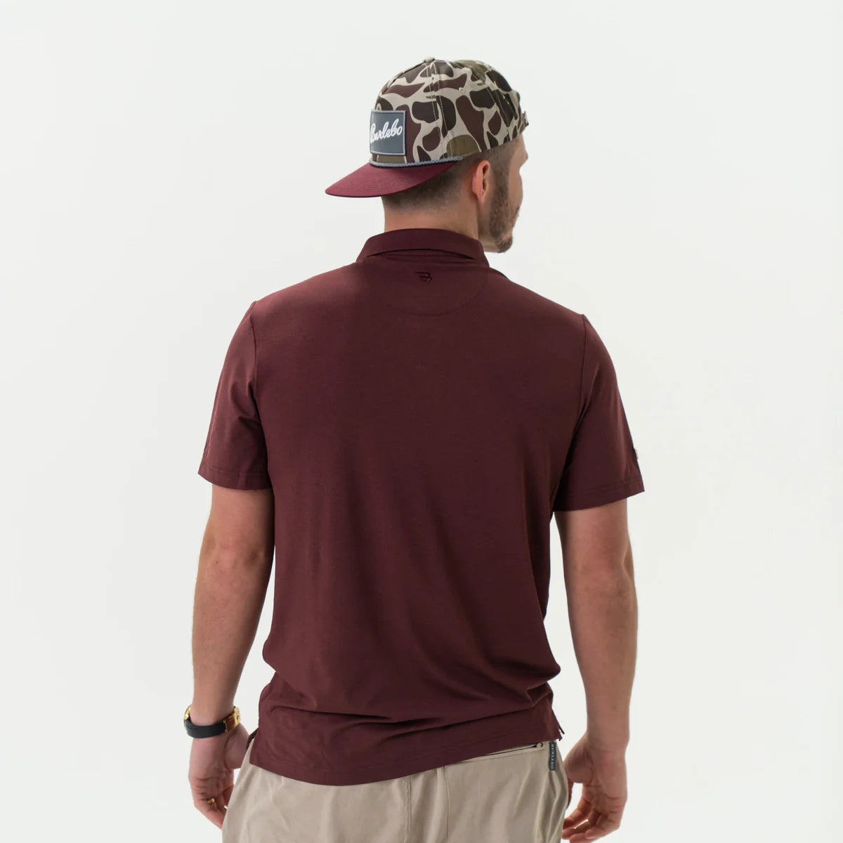 Performance Polo - Heather Maroon