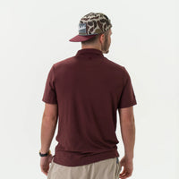Performance Polo - Heather Maroon