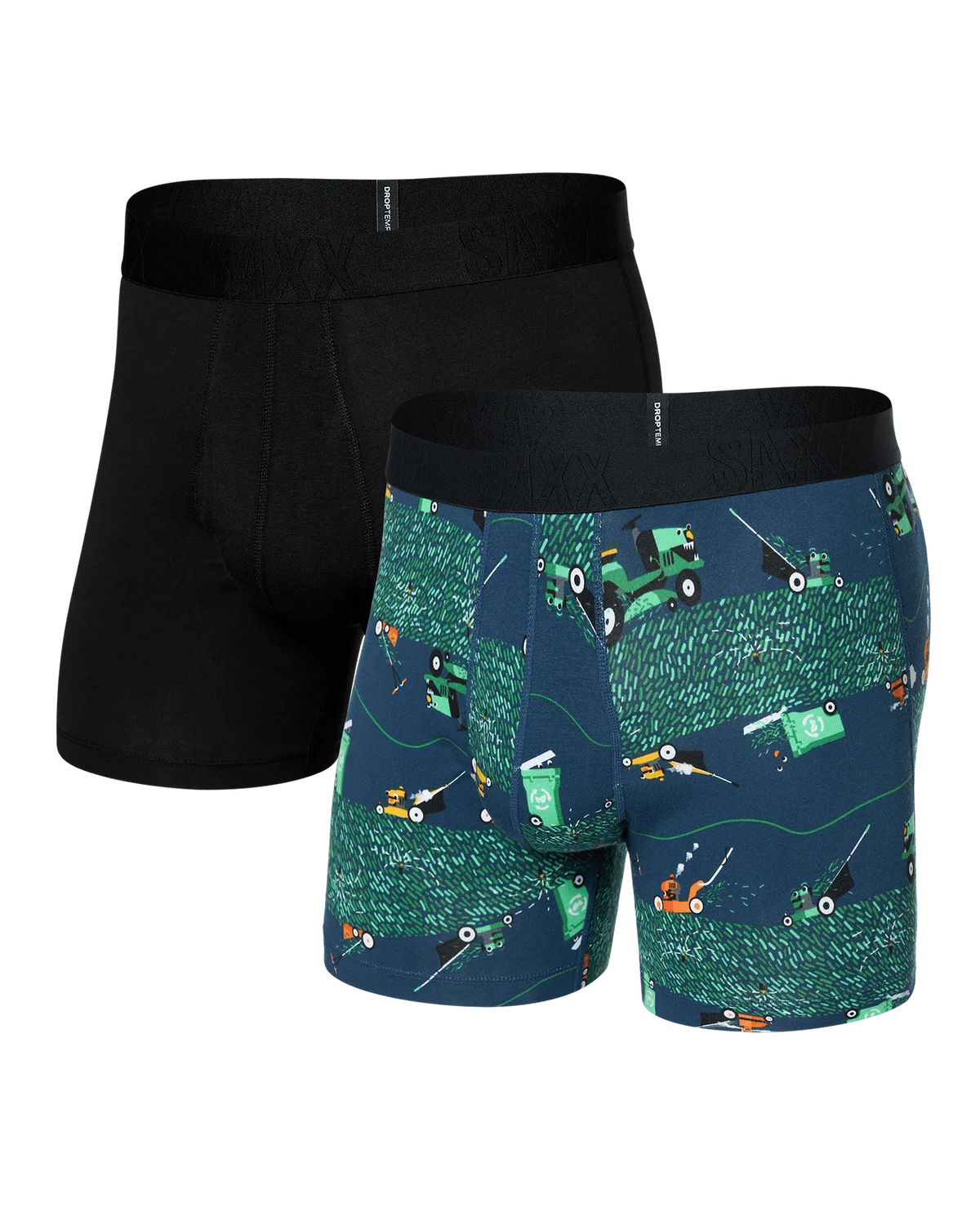 DropTemp® Cooling Cotton (2 Pack) Cooling Cotton Boxer Brief 5" - BuzzCut / Black
