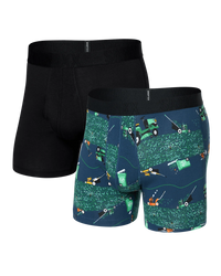 DropTemp® Cooling Cotton (2 Pack) Cooling Cotton Boxer Brief 5" - BuzzCut / Black
