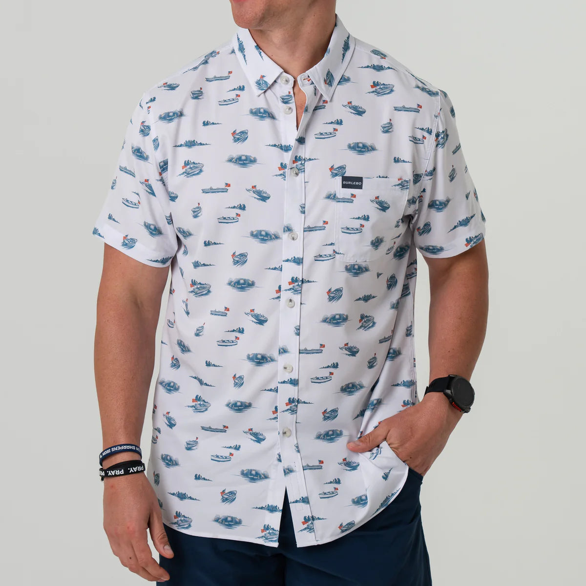 Perf. Button Up - Lake Weekend