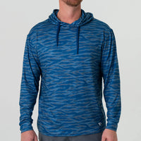 Performance Hoodie - Navy Tiger Stripe Camo