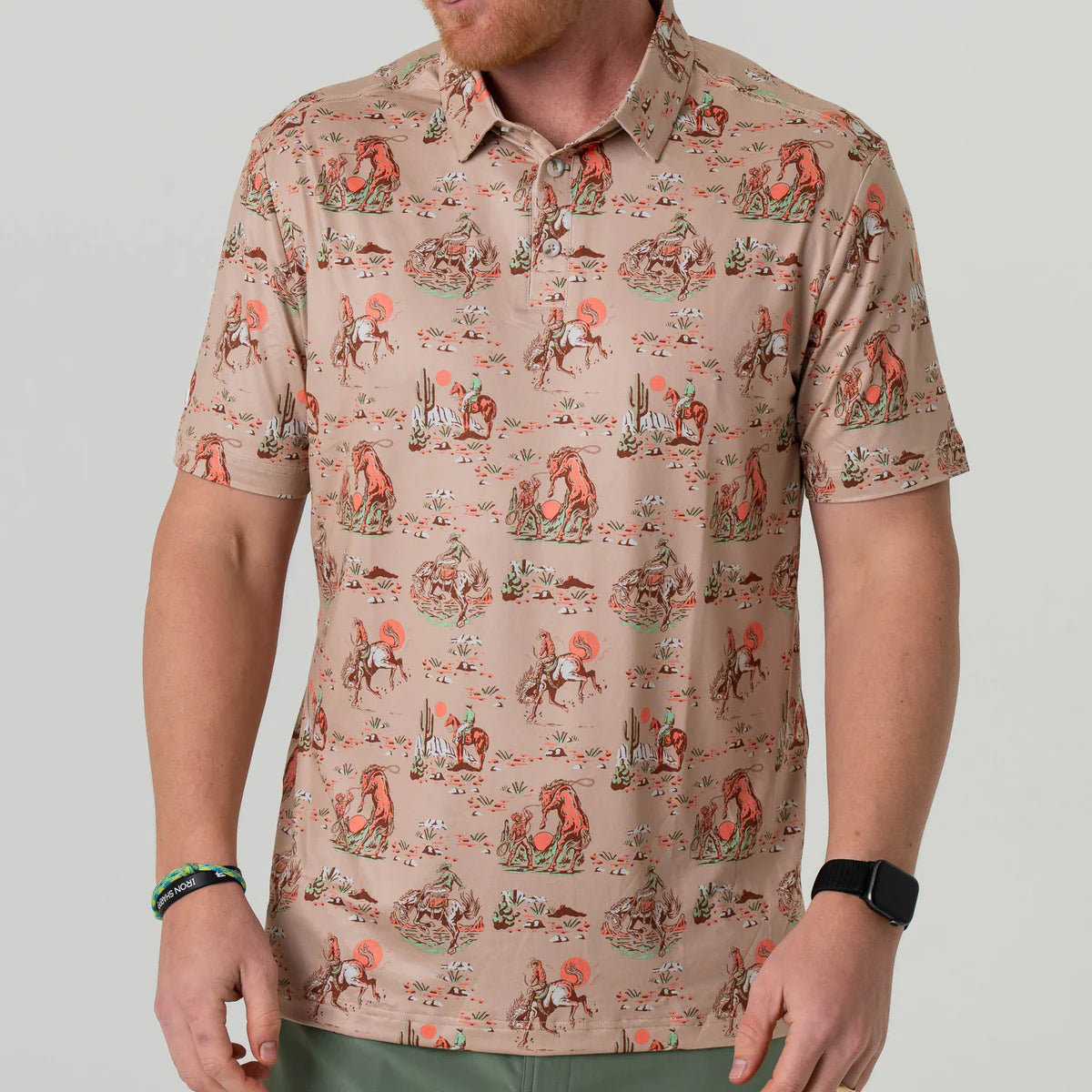 Perf. Polo - Cowboy Up Khaki