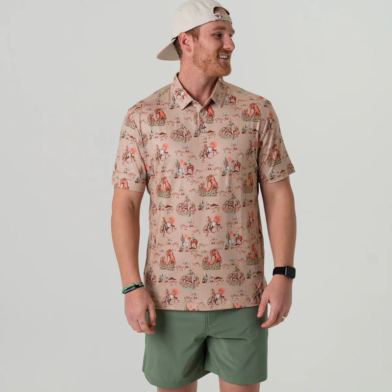 Perf. Polo - Cowboy Up Khaki