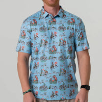 Perf. Polo - Cowboy Up Blue