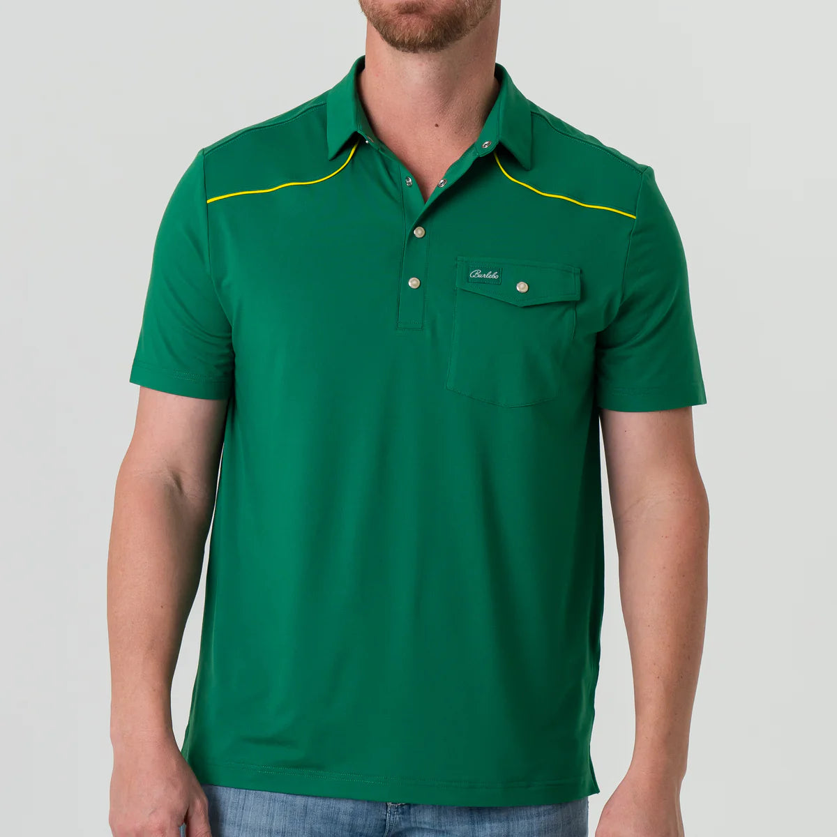 Perf. Pearl Snap Polo - Green