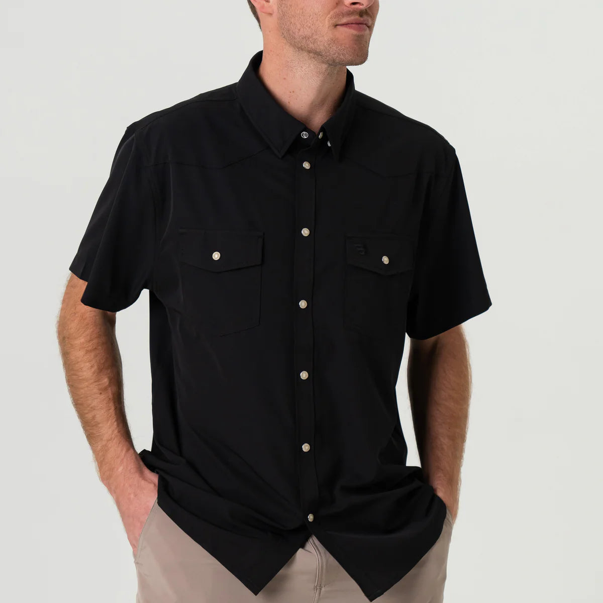 Perf. Western Shirt - Black
