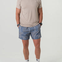 Swim Trunks - Duck Paisley Blue