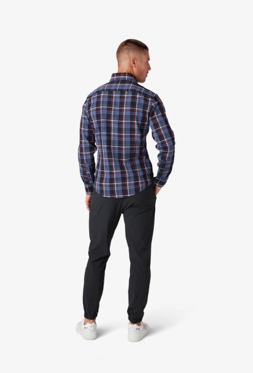 City Flannel -Coastal Fjord Bryant Plaid - Mizzen and Main