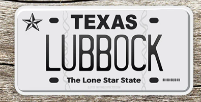 Sentinel Supply Texas License Plate Stickers- Lubbock