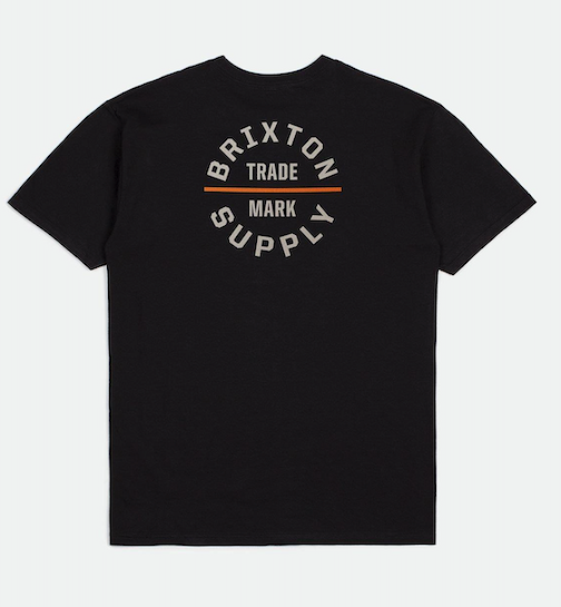 Oath V S/S Standard Tee- Black/Charcoal/White- Brixton