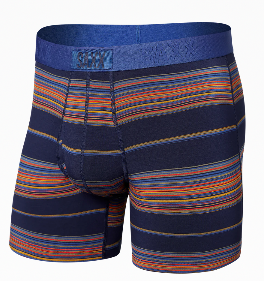 ULTRA SUPER SOFT-Horizon Stripe- Navy-SAXX