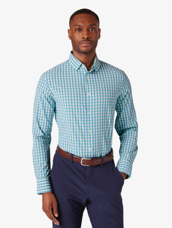 Monaco Dress Shirt - Neptune Madison- Mizzen and Main