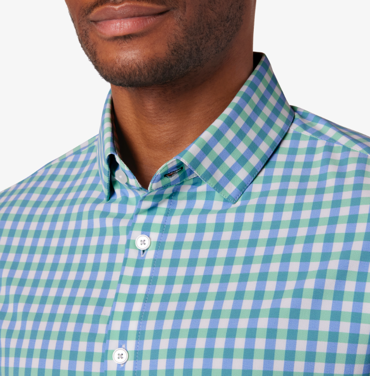 Monaco Dress Shirt - Neptune Madison- Mizzen and Main