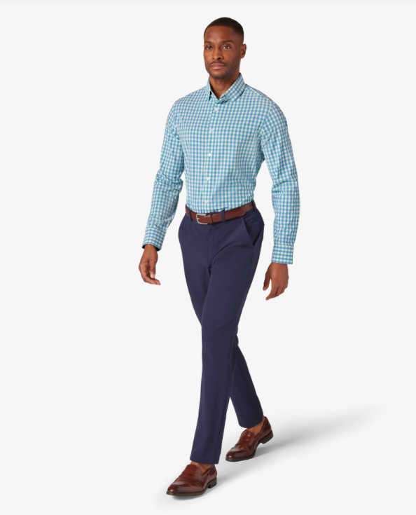 Monaco Dress Shirt - Neptune Madison- Mizzen and Main