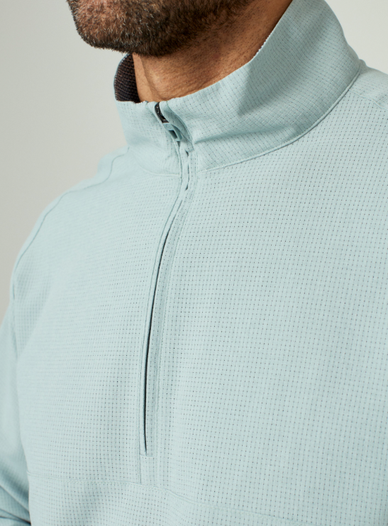 Oxygenate Quarter Zip Hoodie-Mineral-7 Diamonds