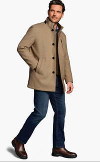 Upton Car Coat Camel - Johnston Murphy