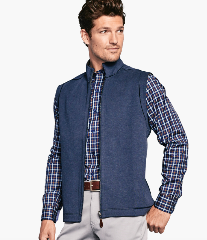 Reversible Solid Vest - Johnston Murphy