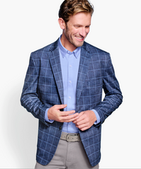 XC Flex Knit Blazer Blue - Johnston & Murphy