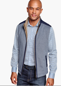 Reversible Vest Taupe/Blue