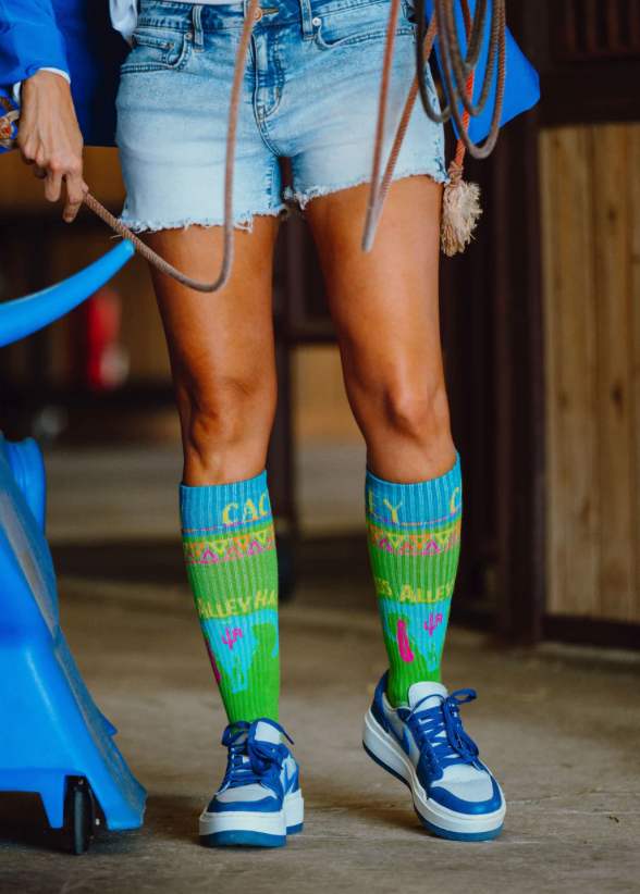 Southwest Socks - Green - Cactus Alley