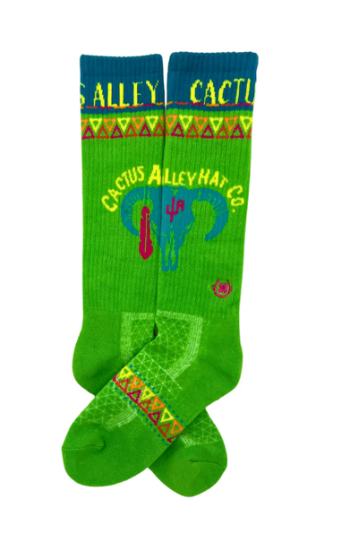 Southwest Socks - Green - Cactus Alley