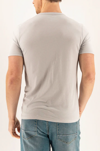 Short Sleeve Vintage Henley - Quiet Gray