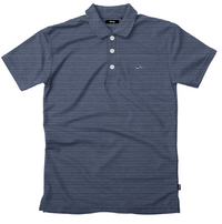 The Striped Polo - Navy & Blue