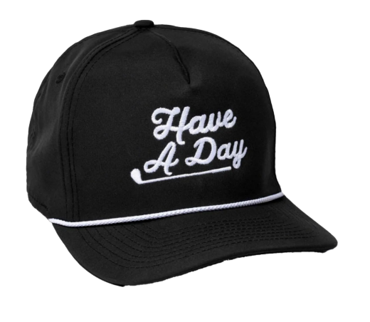 Have a Day Rope Hat - Black/White