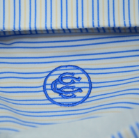 Thin Stripe Polo - Blue
