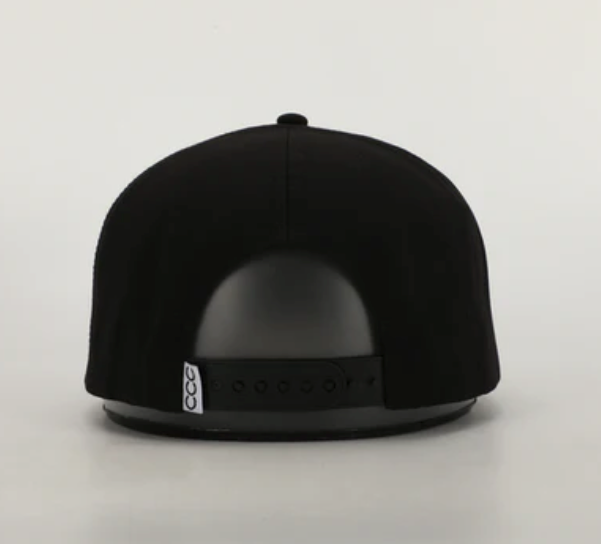 Cursive Roped Hat - Black