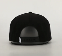 Cursive Roped Hat - Black