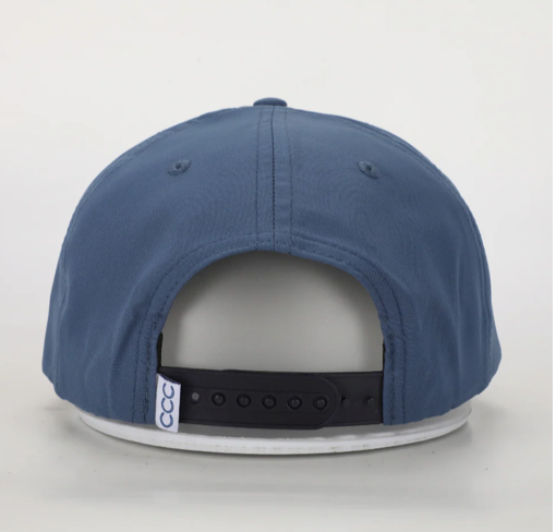 Cursive Roped Hat - Navy