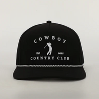 Golfer Roped Hat - Black