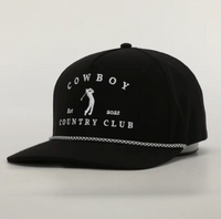 Golfer Roped Hat - Black