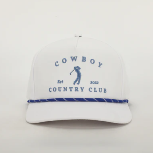 Golfer Roped Hat - White