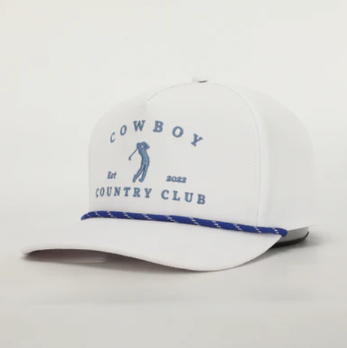 Golfer Roped Hat - White